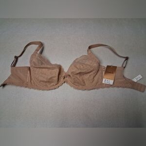 Chantelle Nude Lace Underwire Bra - Beige